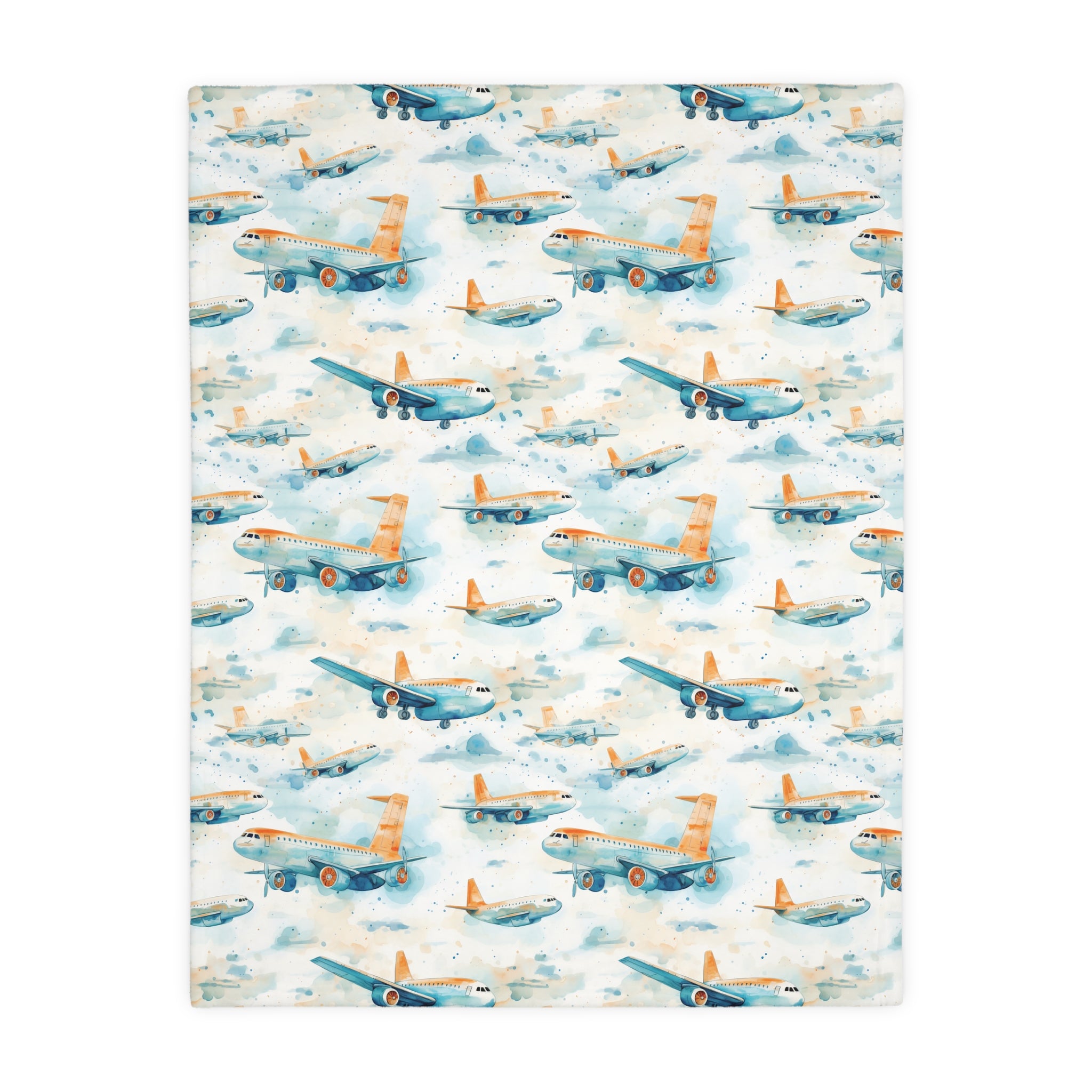 'Boy, Time Flies' Velveteen Kid Blanket