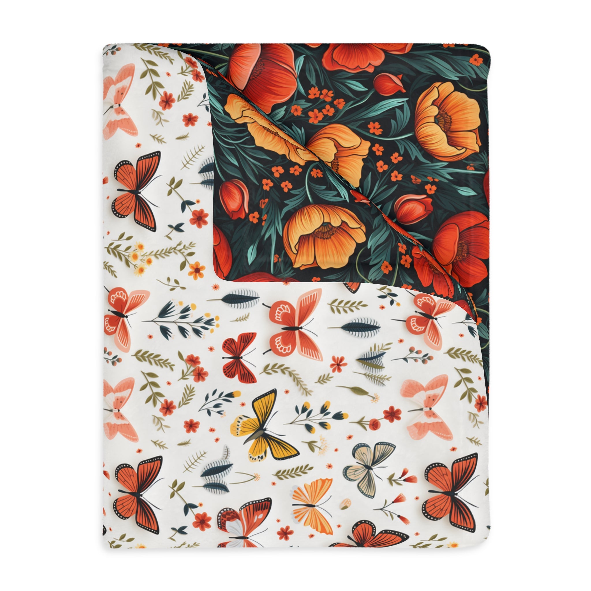 'Time (Butter)Flies' Velveteen Kid Blanket
