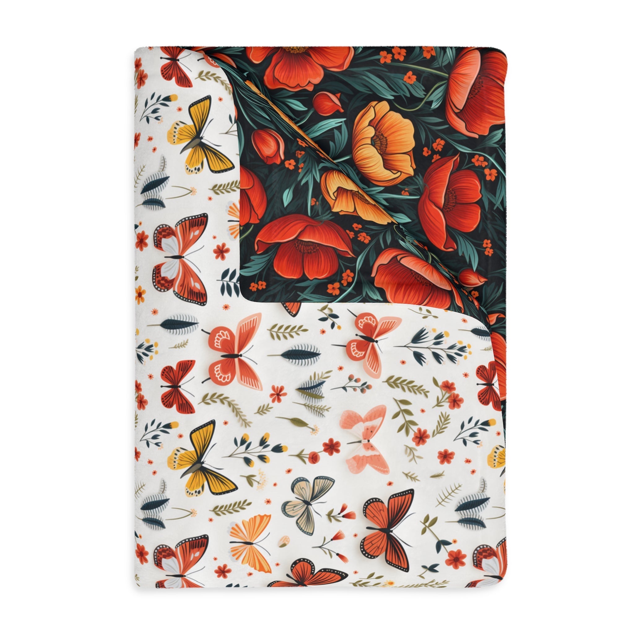 'Time (Butter)Flies' Velveteen Kid Blanket